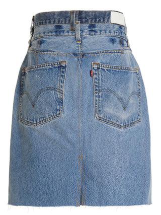 Double Waisted Pencil Re Done X Levis Skirt