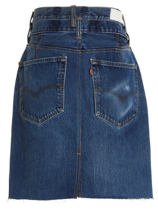 Double Waisted Pencil Re Done X Levis Skirt