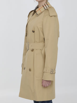 Raincoat With Check Collar