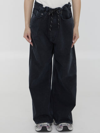 Baggy Jeans With Drawstring