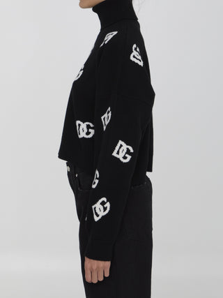 Turtleneck Sweater With Dg Logo