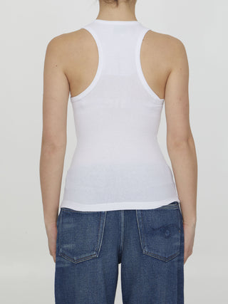 Medallion-embellished Cotton Tank Top