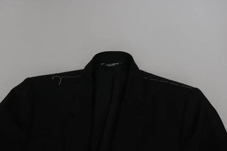 Black Slim Jacket Coat Blazer Martini