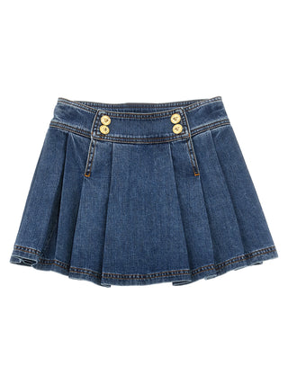 Medusa Denim Skirt