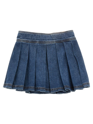 Medusa Denim Skirt