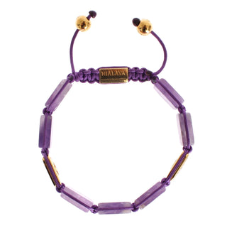 Dazzling Diamond Gold-plated Amethyst Bracelet - Luxury for You