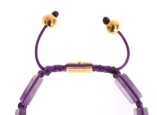 Dazzling Diamond Gold-plated Amethyst Bracelet - Luxury for You