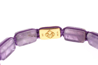 Dazzling Diamond Gold-plated Amethyst Bracelet - Luxury for You