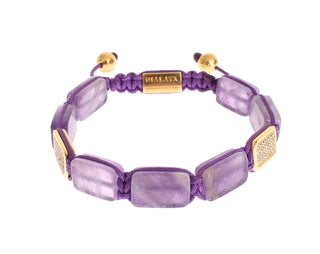 Dazzling Diamond Gold-plated Amethyst Bracelet - Luxury for You