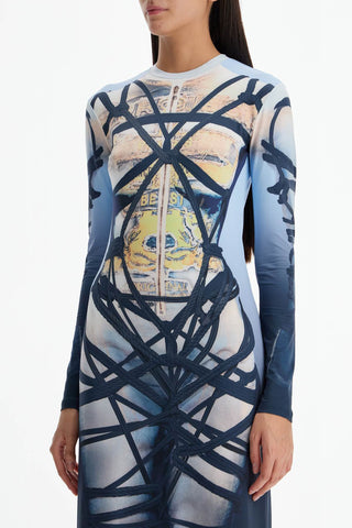 Long Bondage Print Dress