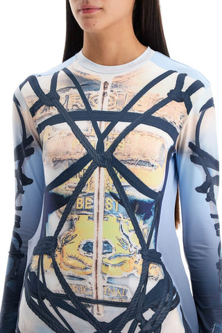 Long-sleeved Bondage Print