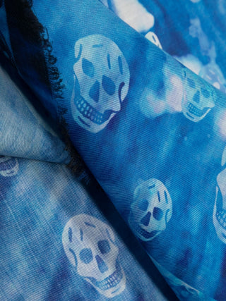 Alexander Mcqueen Scarfs Blue