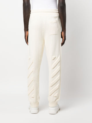 Off White Trousers Beige