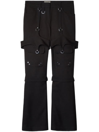 Off White Trousers Black