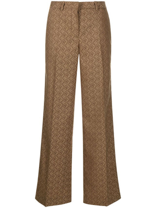 Marine Serre Trousers Beige