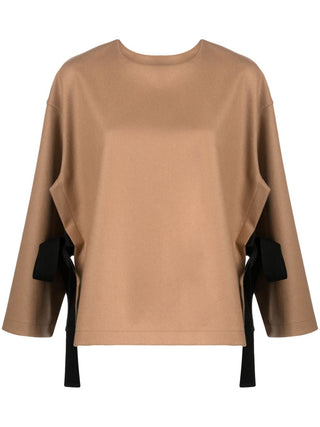 Erika Cavallini Semi-couture Top Camel