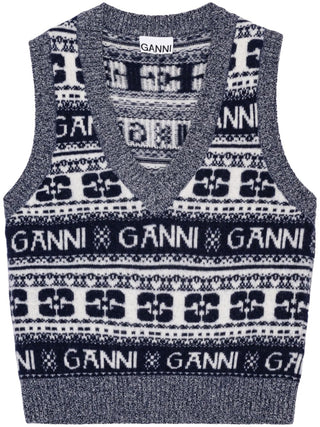 Ganni Sweaters Grey