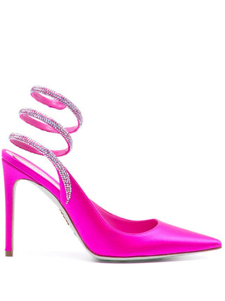 Rene' Caovilla With Heel Fuchsia