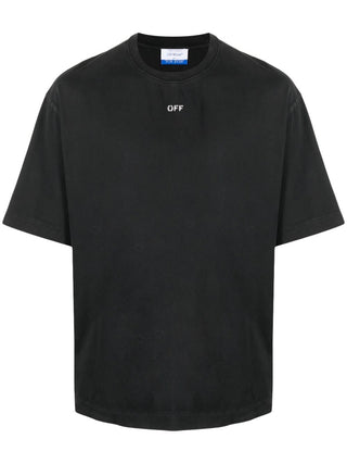 Off White T-shirts And Polos Black