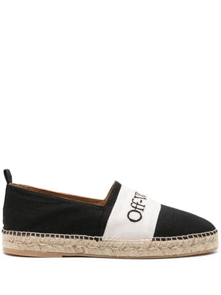 Off White Flat Shoes Black