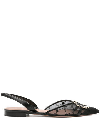 Malone Souliers Flat Shoes Black