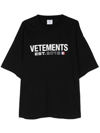 Vetements T-shirts And Polos Black