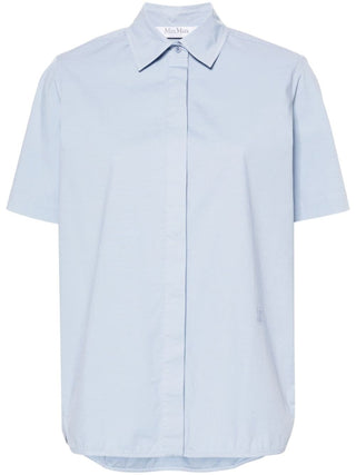 Max Mara Shirts Clear Blue