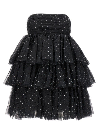 Mesh Mini Ruffle Dress