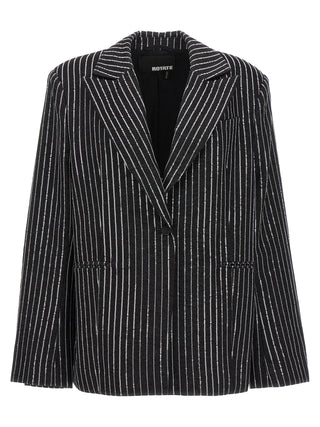 Sequin Pinstripe Blazer