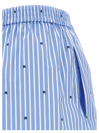 Logo Striped Shorts