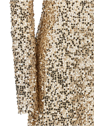 Net Sequins Midi Dress