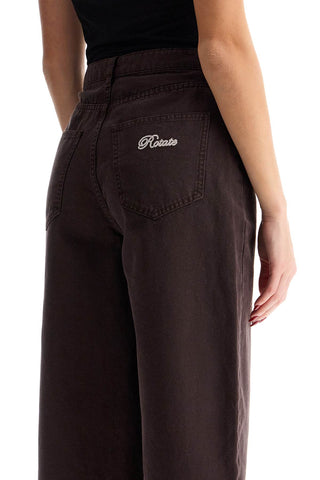 Wide Leg Five-pocket Pants With A Relaxed