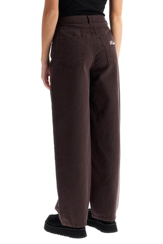 Wide Leg Five-pocket Pants With A Relaxed