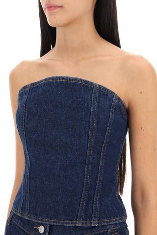 Denim Bustier Top