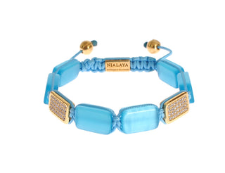 Elegant Blue Opal & Diamond-studded Bracelet - Luxury for You