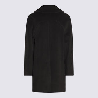 Alexander Mcqueen Coats Black