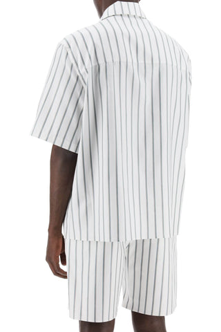 Striped Bowling Shirt With Button