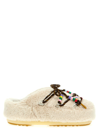 Faux-fur Beads Mules