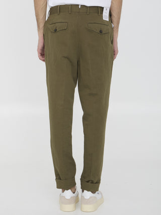 Cotton And Linen Trousers