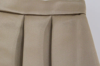 Elegant Silk Pleated Knee-length Skirt - Luxury for You