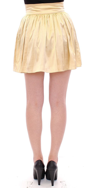 Chic Beige Floral Embroidered Mini Skirt - Luxury for You