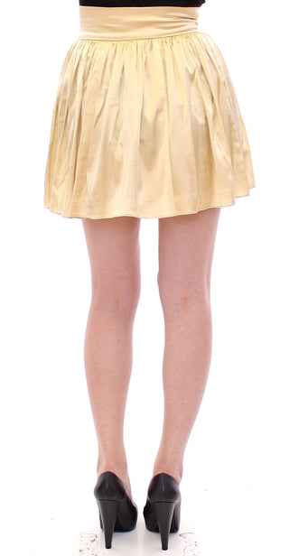 Chic Beige Floral Embroidered Mini Skirt - Luxury for You