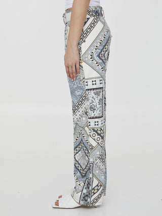 Paisley Print Trousers