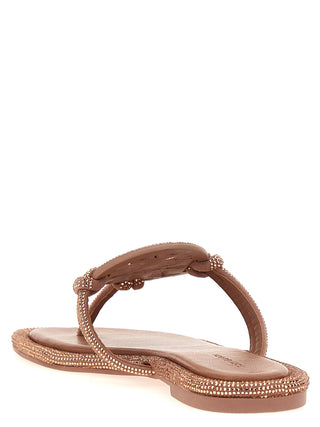 Miller Knotted Pave Sandals