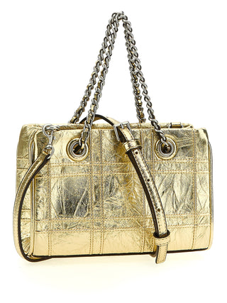 Fleming Soft Metallic Quilt Mini Handbag