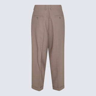 Ami Paris Trousers Beige