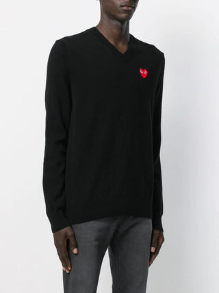 Comme Des Garcons Play Sweaters Black