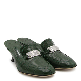 Ferragamo With Heel Green