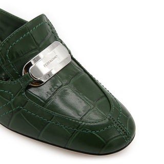 Ferragamo With Heel Green