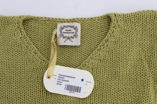 Elegant Green Sleeveless Vest Sweater - Luxury for You